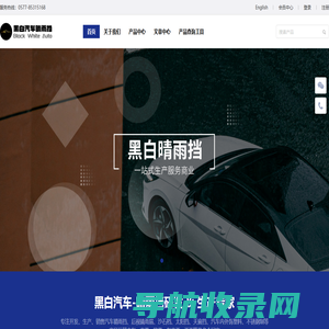 黑白汽车晴雨挡